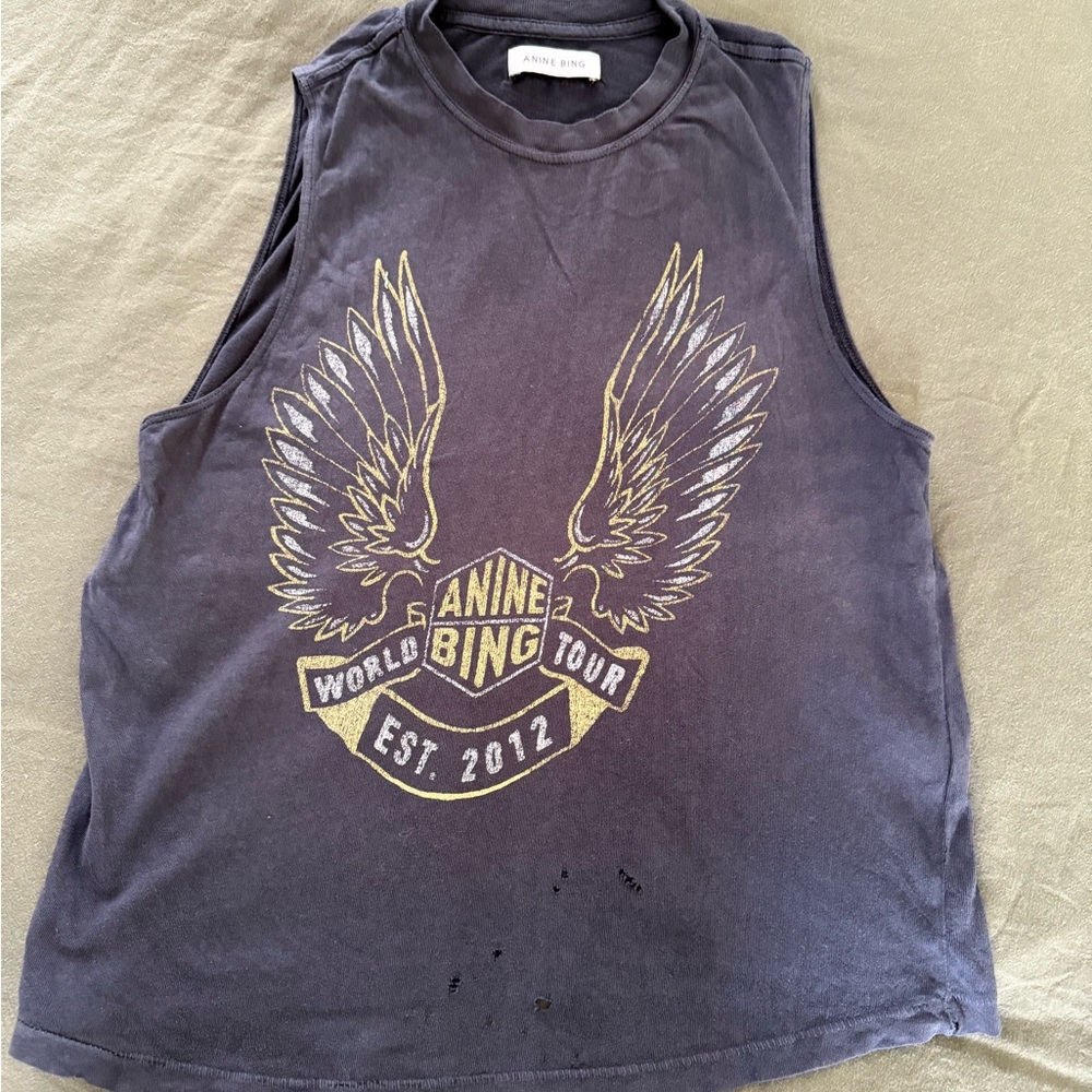 Anine Bing Sleeveless Graphic Top - Pre Loved